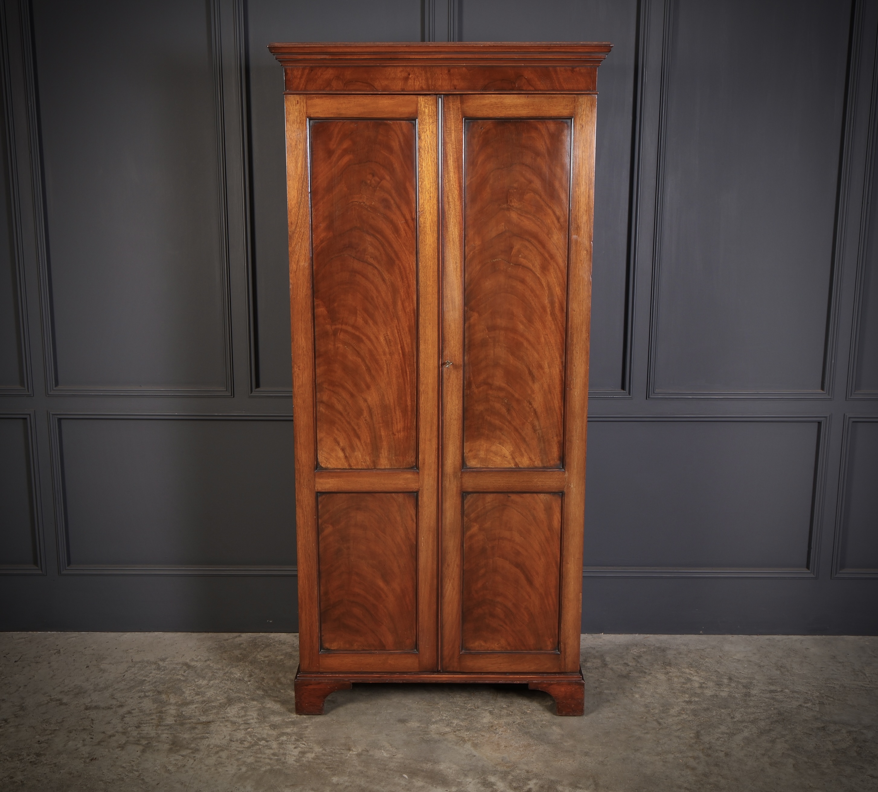 Small Mahogany Wardrobe antique wardrobes Antique Furniture 4